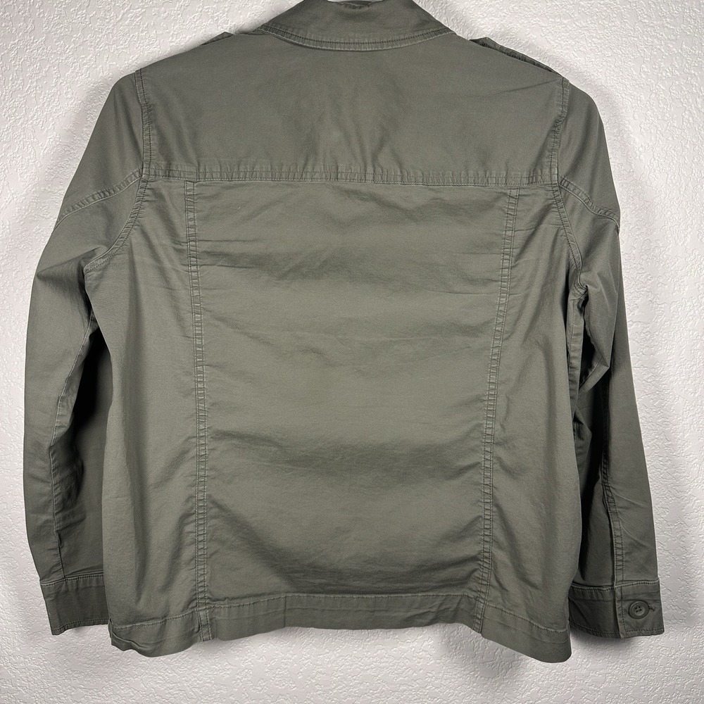 Eddie Bauer Women's Utility Field Jacket Green Military Lightweight Casual Large - Picture 5 of 9